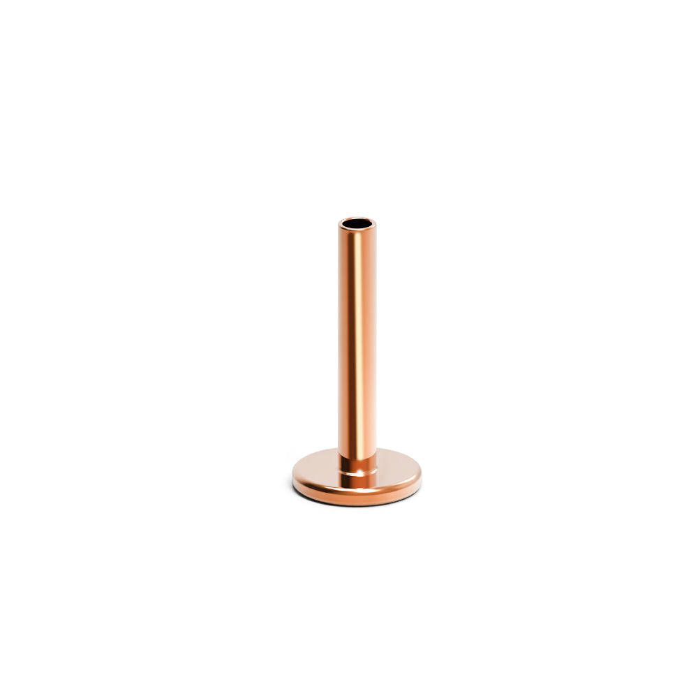 18K Rose Gold Steel Labret ohne Kugel -Innengewinde- Stärke 1.2mm