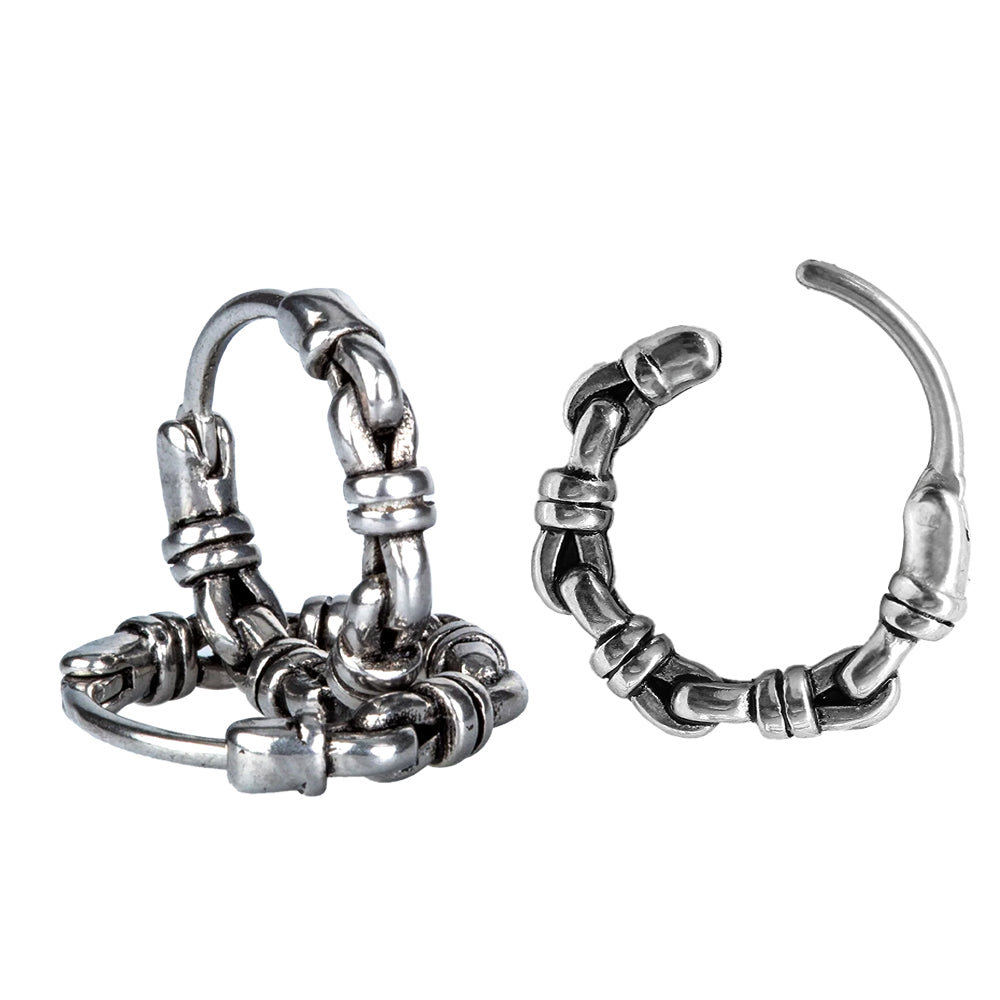 Steel 316L Segmentring Clicker im Gothic Design - Stärke 1.0mm Durchmesser 10mm