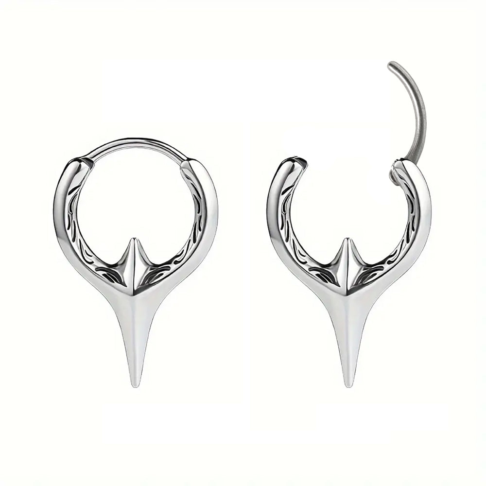 Steel 316L Segmentring Clicker mit Dornen Schwert - Stärke 01.0mm Durchmesser 11mm