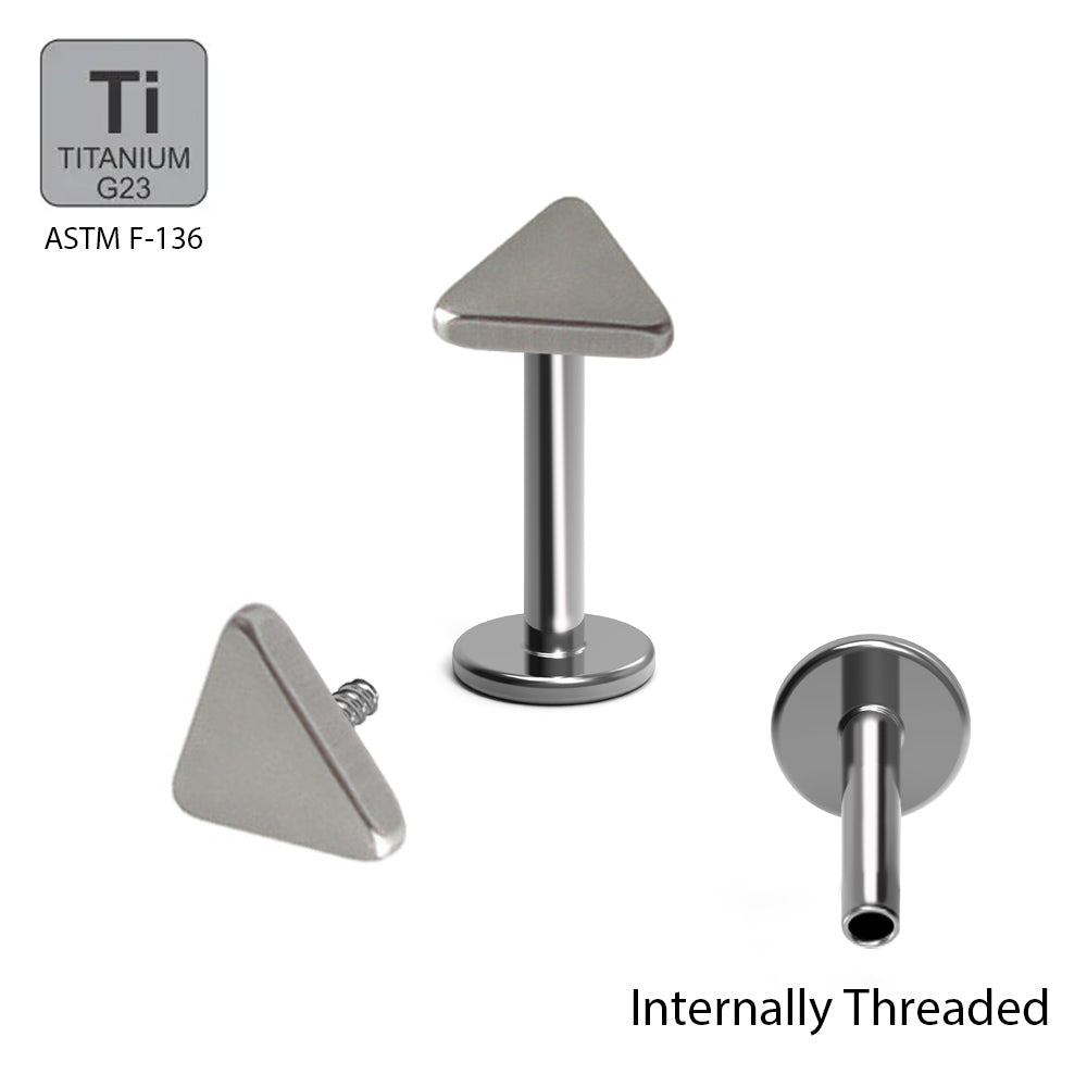 Titan G23 Labret mit Innengewinde und Dreieck Design