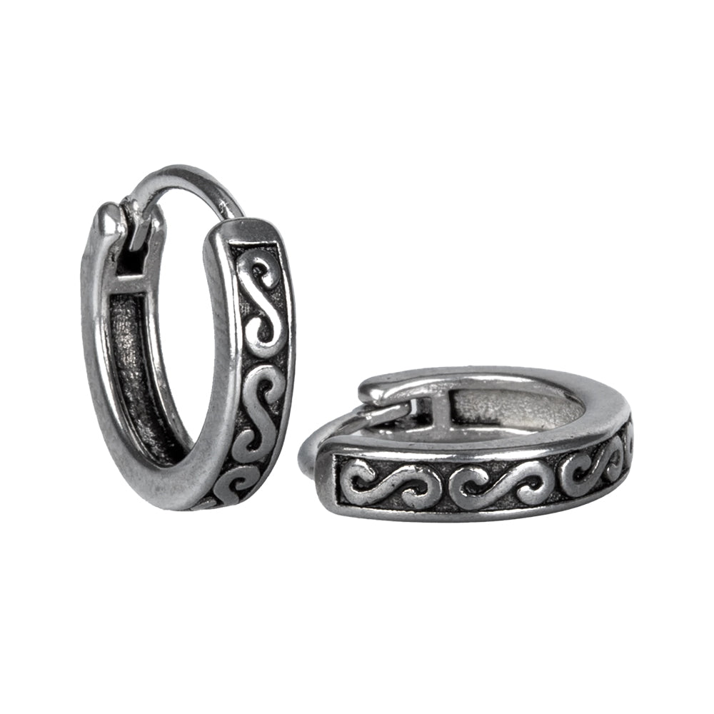 Steel 316L Segmentring Clicker im Motif Design - Stärke 1.0mm Durchmesser 10mm