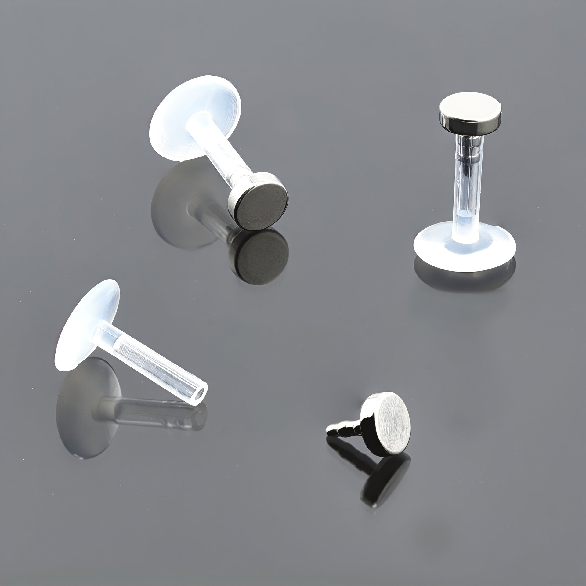 Push-In Bioflex Labret mit Steel Top - Stärke 1.2mm