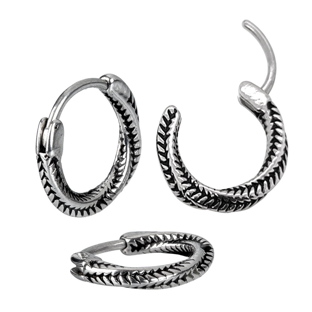 Steel 316L Segmentring Clicker im Fashion Design - Stärke 1.0mm Durchmesser 10mm