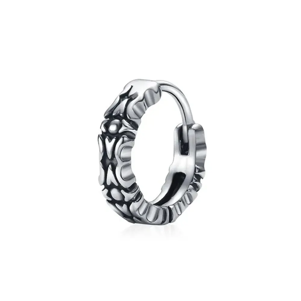 Steel 316L Segmentring Clicker im Wikinger Design - Stärke 1.0mm Durchmesser 10mm