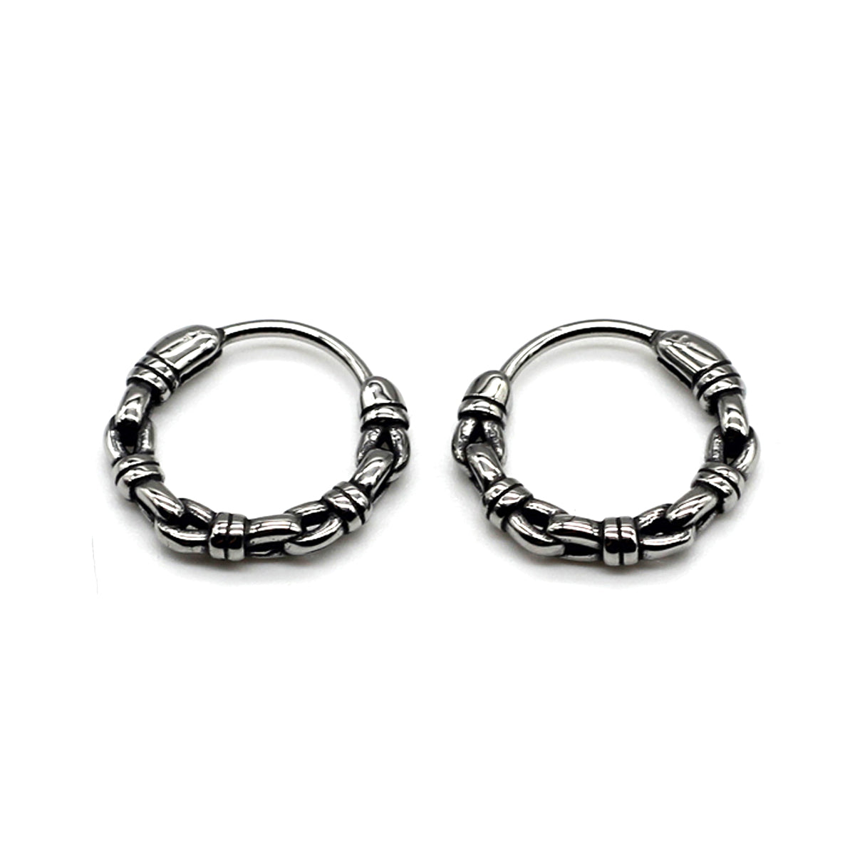 Steel 316L Segmentring Clicker im Gothic Design - Stärke 1.0mm Durchmesser 10mm