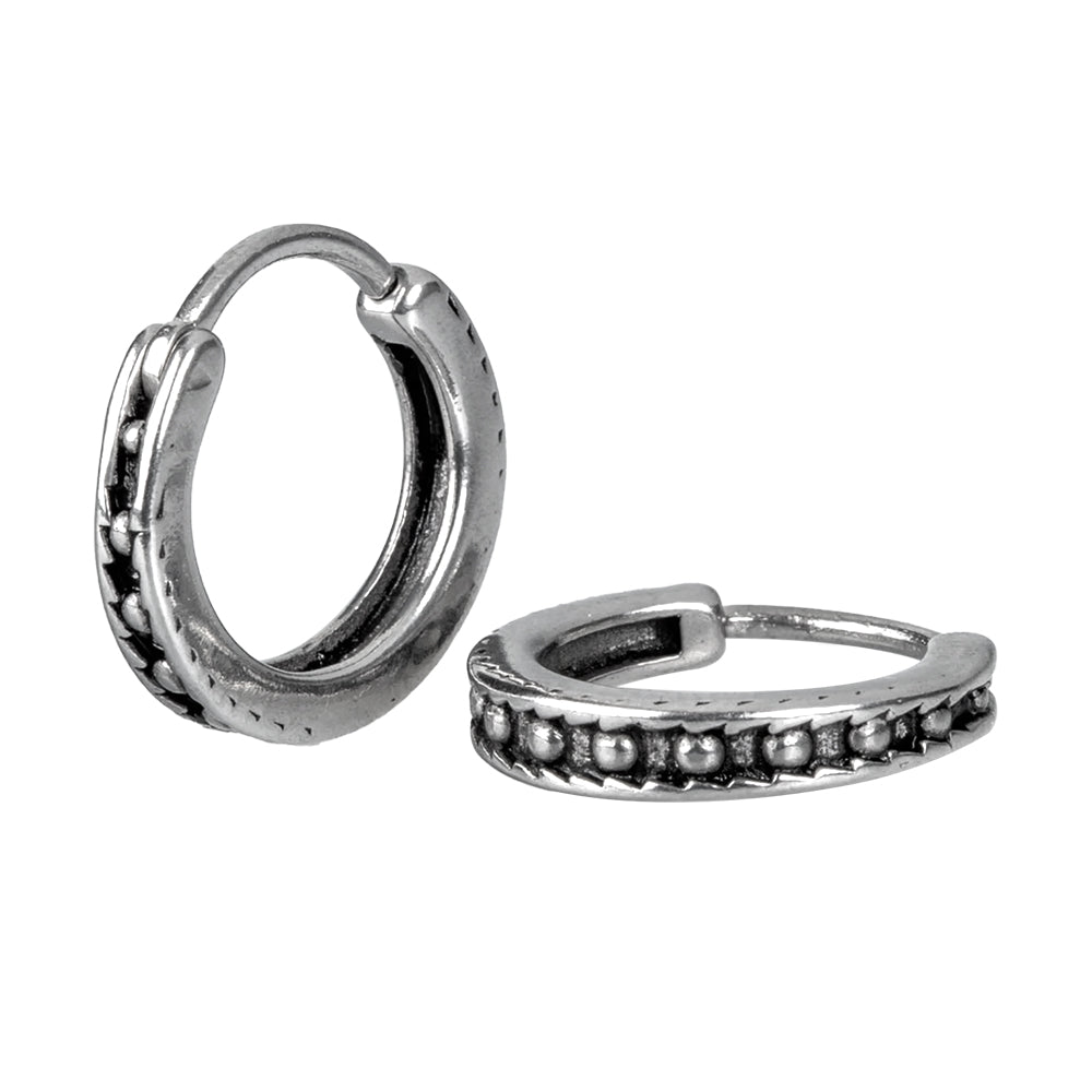 Steel 316L Segmentring Clicker im Vintage Design - Stärke 1.0mm Durchmesser 11mm