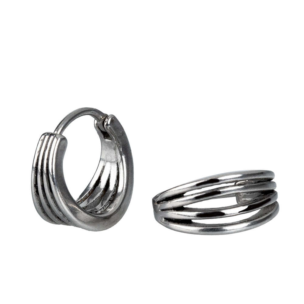 Steel 316L Segmentring Clicker im Fashion Design - Stärke 1.0mm Durchmesser 10mm
