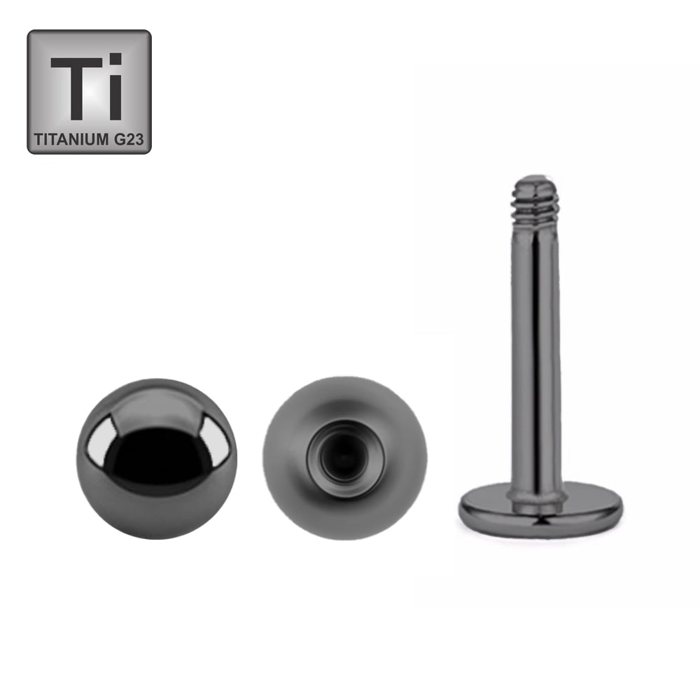 Black Titan Labret mit Kugel - Stärke 1.6mm