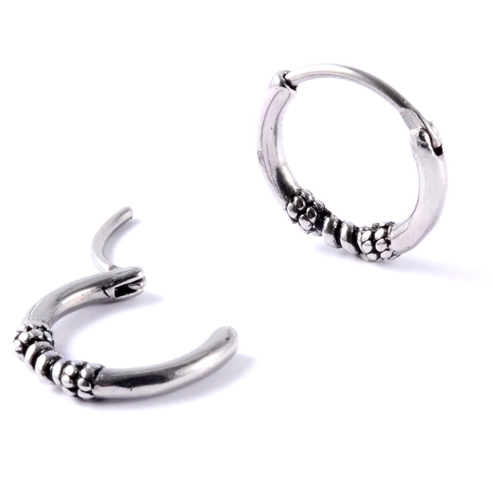 Steel 316L Segmentring Clicker im Knoten Design - Stärke 1.0mm Durchmesser 10mm