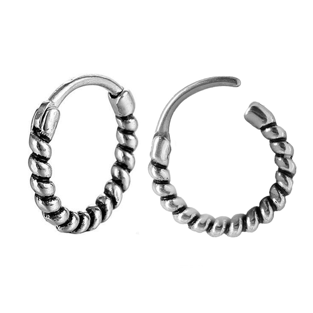Steel 316L Segmentring Clicker im Fashion Design - Stärke 1.0mm Durchmesser 10mm