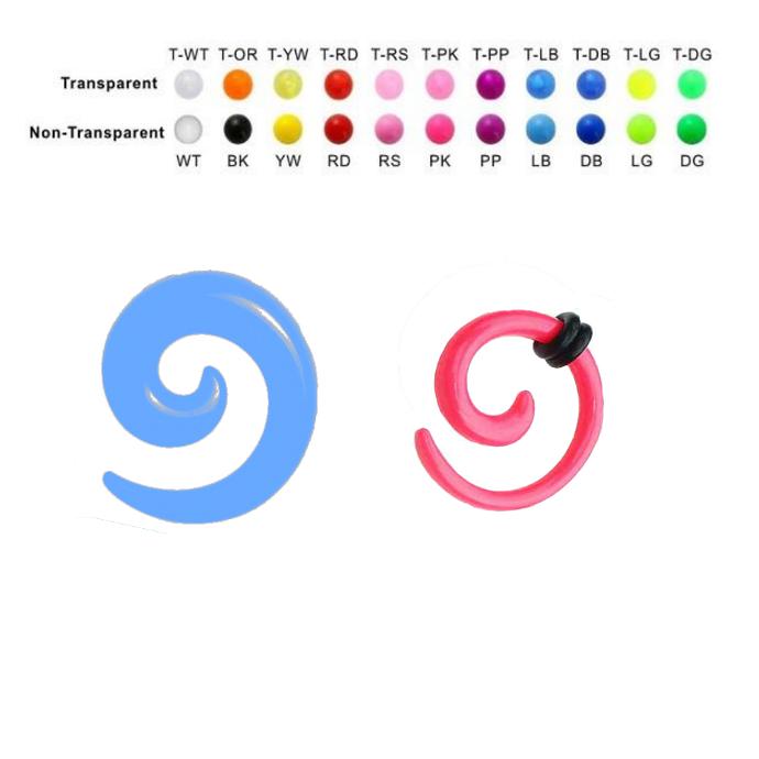 Acryl Expander/Taper im Spiral Design