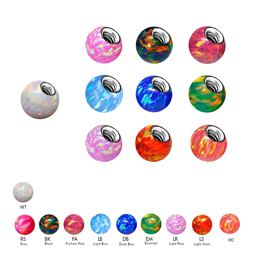 Opal Schraubkugel - Stärke 1.2mm