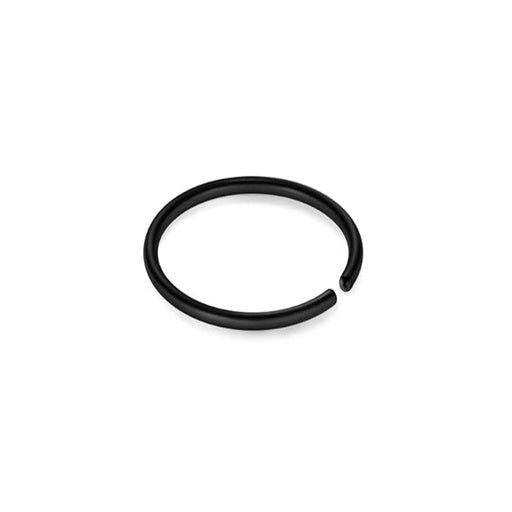 Black Steel Open Nose Ring - Stärke 1.2mm
