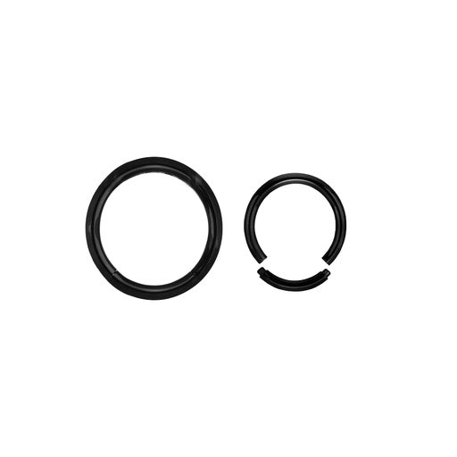 Black Steel Segmentring - HEAVYSIZE