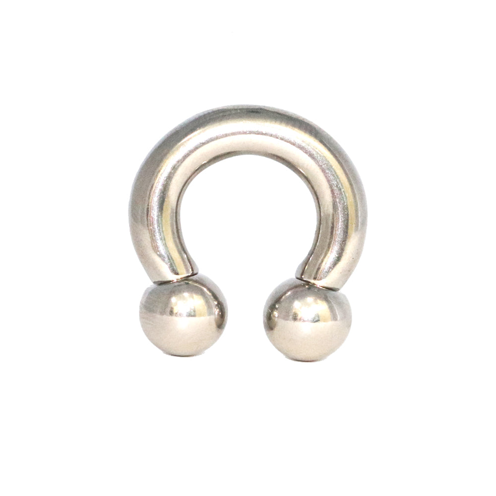 Steel 316L Circular Barbell mit Kugeln - HEAVYSIZE