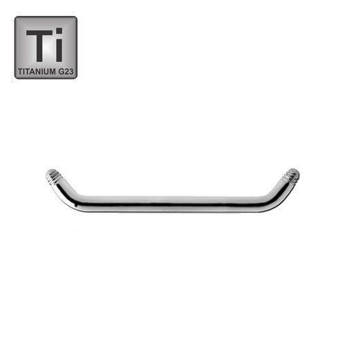 45° Titan G23 Surface Barbell ohne Kugeln - Stärke 1.6mm