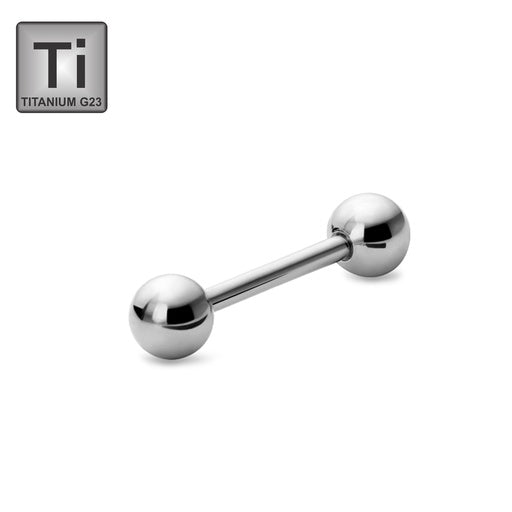 Titan G23 Barbell mit Kugeln - Stärke 1.6mm - Lange Größen