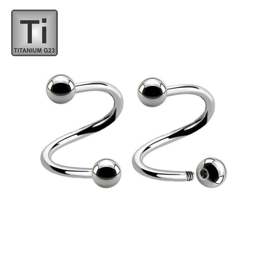 Titan G23 Spirale mit Schraubkugeln - Stärke 1.2mm