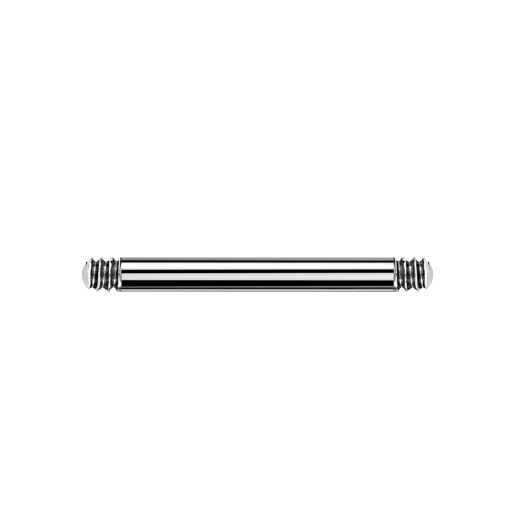 Steel 316L Barbell ohne Kugeln - Stärke 1.0mm