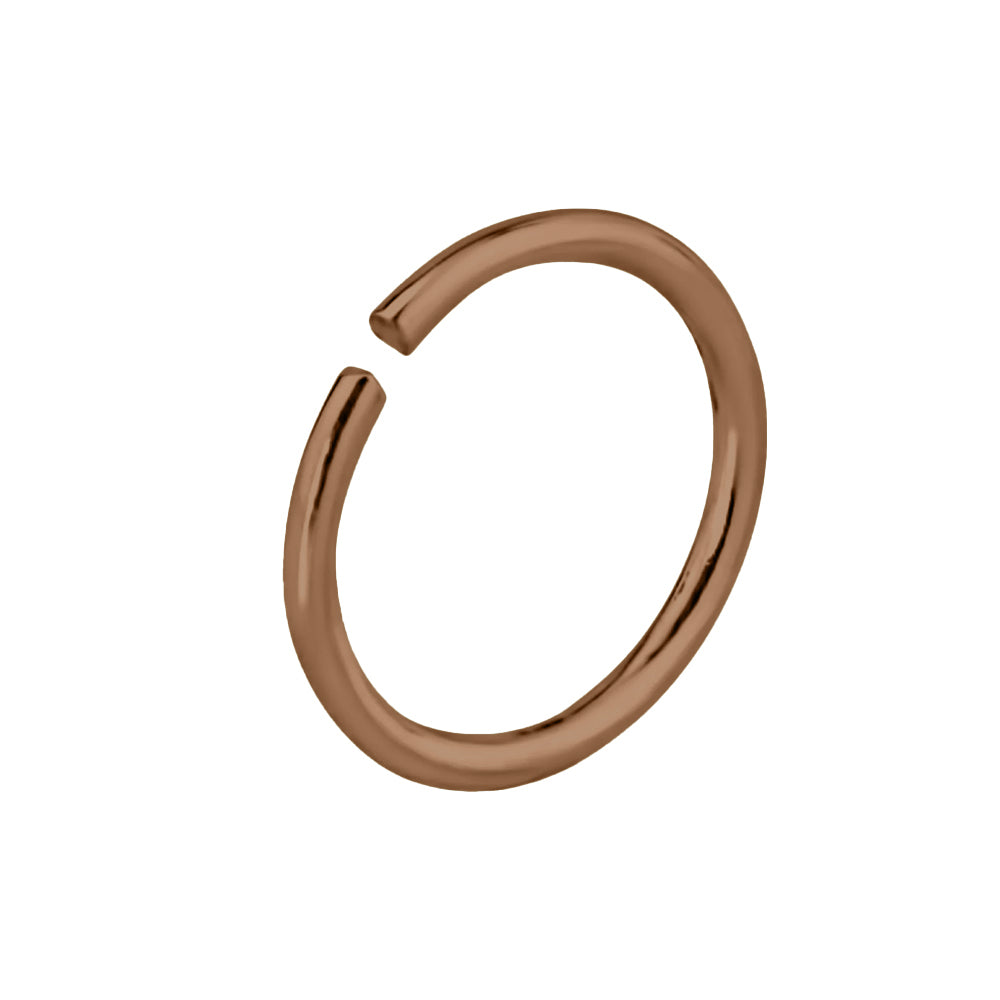Antik Kupfer Steel Open Nose Ring - Stärke 1.2mm