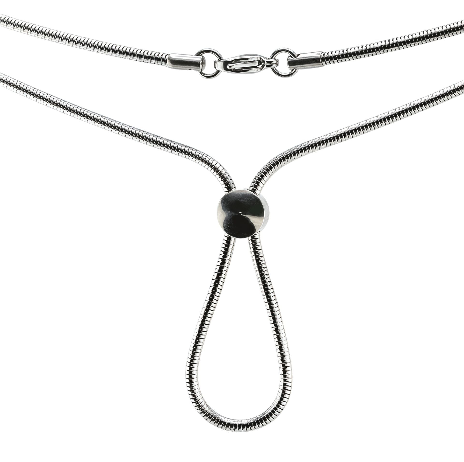 S. Steel 316L Schlangenhalsketten mit verstellbarem Schiebemechanismus