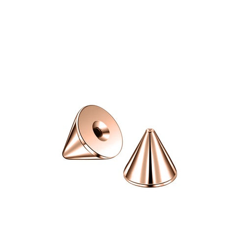 18K Rose Gold Steel Schraubspitze - Stärke 1.6mm