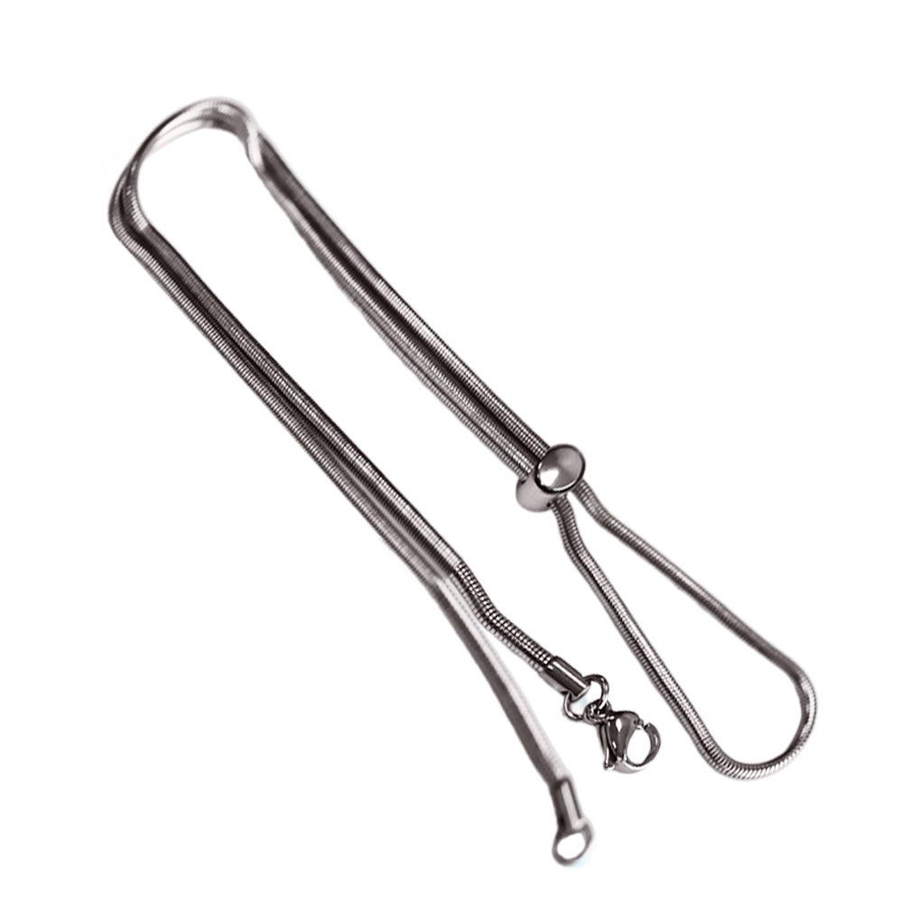 S. Steel 316L Schlangenhalsketten mit verstellbarem Schiebemechanismus