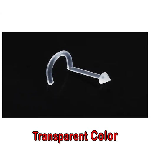 Acryl Retainer Nasenspirale mit Spitze - Stärke 0.8mm Länge 6mm Spitze 2.5mm