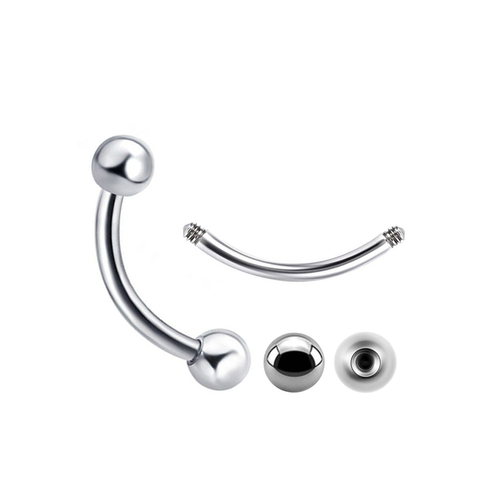 Steel banana with balls - thickness 0.8mm
