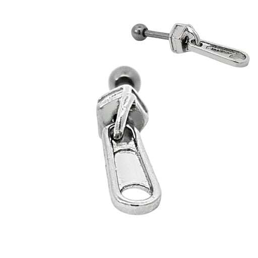 Steel 316L barbell in zipper design