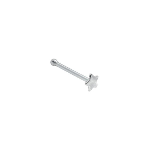 Steel 316L Nasenstecker mit Stern Design - Stärke 1.0mm Design 2mm