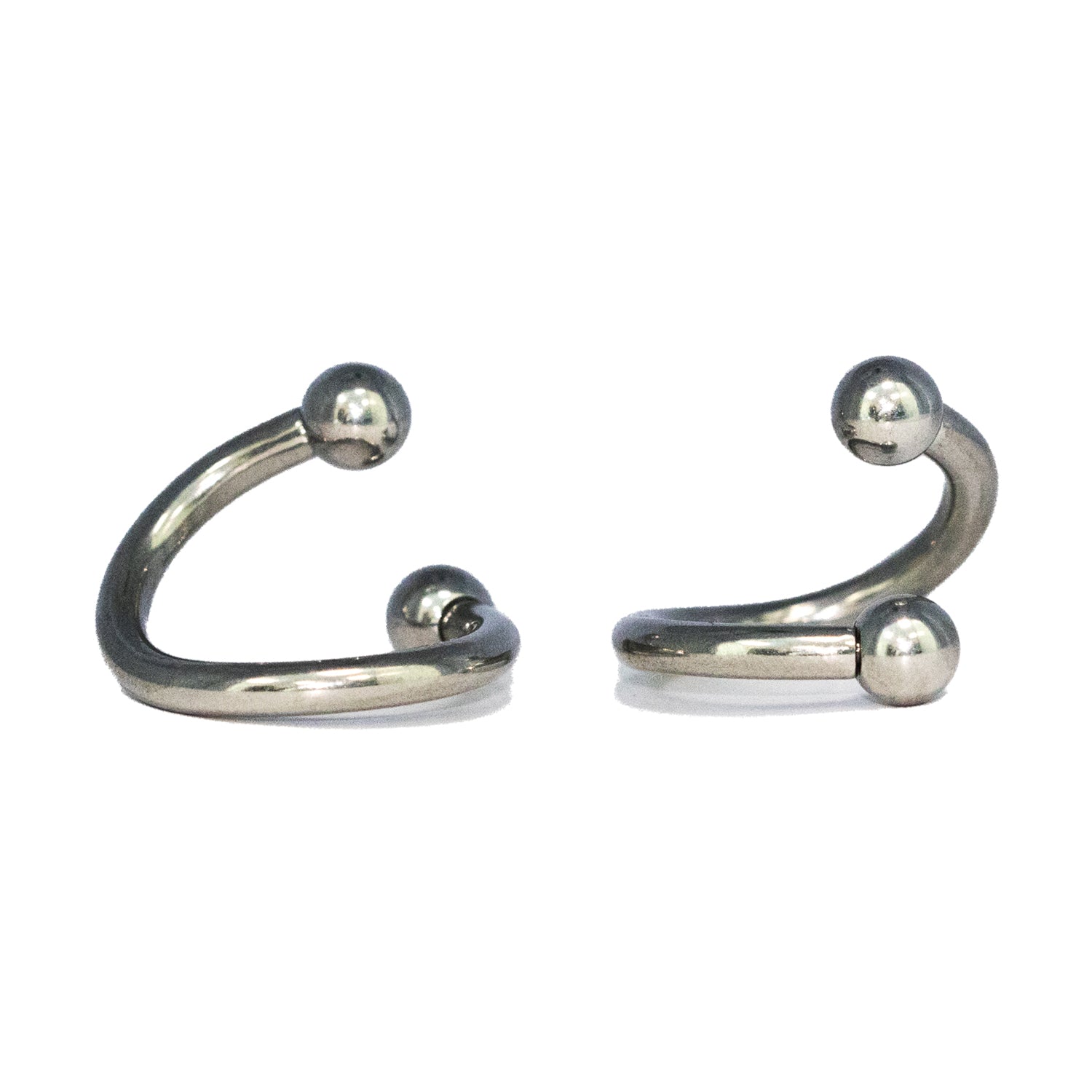 Steel 316L Spirale mit Schraubkugeln - Stärke 3mm Länge 17mm Kugeln 6mm