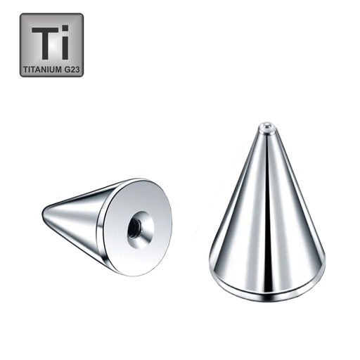 Titan G23 Spitzen mit 3mm Boden - Stärke 1.6mm Länge 14mm