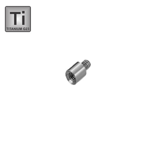 Titan G23 Dermal Anchor Mini Base - Stärke 1.2mm Bar Länge 4mm