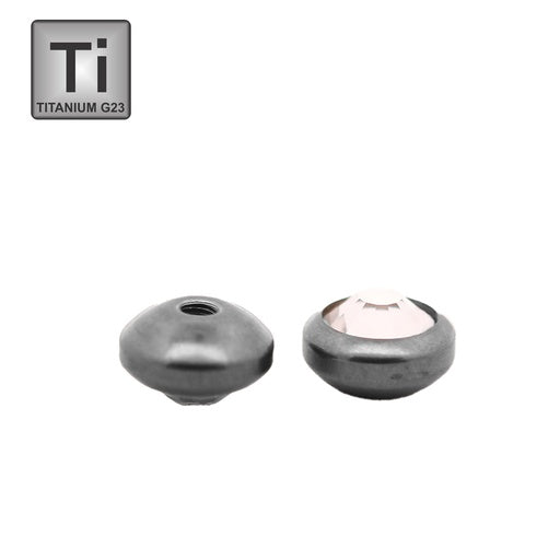 Titan G23 Round Disc -UFO- mit Kristall - Stärke 1.6mm