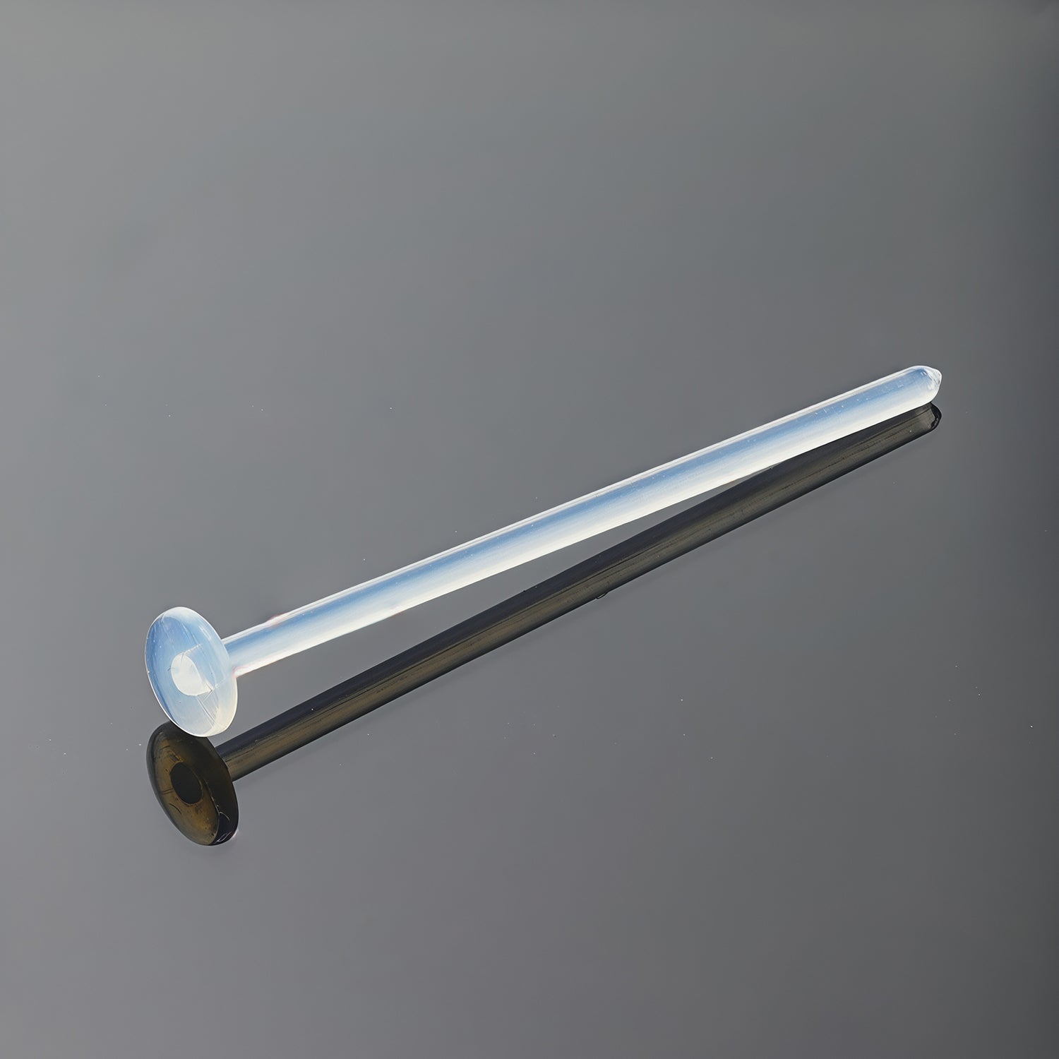 PTFE-Labret Transparent ohne Kugel zum selber kürzen - Stärke 1.2mm