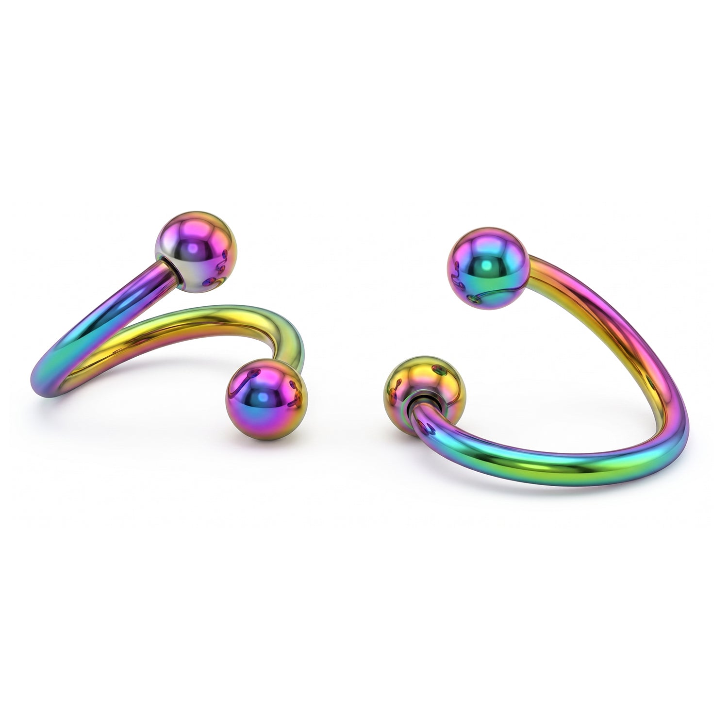 Rainbow Steel Spirale mit Schraubkugeln