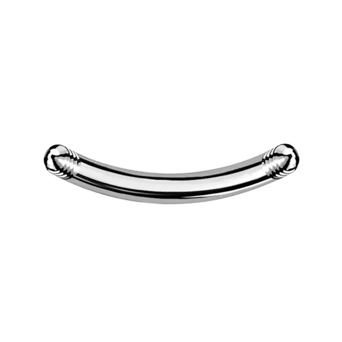 Steel 316L Banana ohne Kugeln - Stärke 1.0mm Länge 8mm