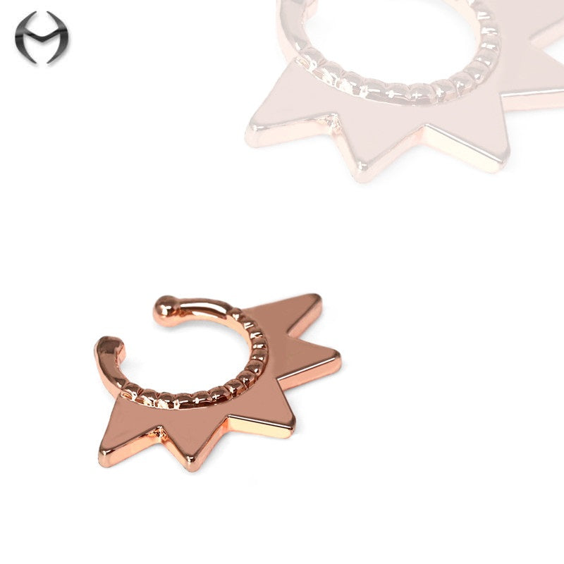 Rose Gold Fashion Clip-On Septum Ring